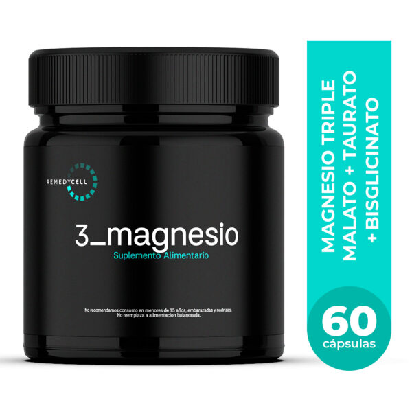 Magnesio Triple Combinación - 60 capsulas - Remedycell