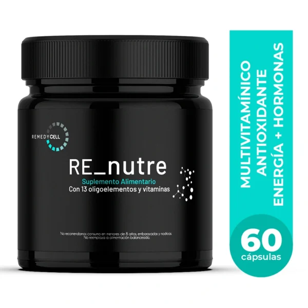 Suplemento Multivitamínico RE_Nutre 60 Caps - Antioxidante + Energía + Hormonas | RemedyCell
